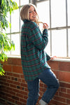 Hunter Green Plaid Oversized Flannel