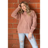 Easel Mauve Oversized Soft Sweater