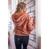 Easel Rust Mineral Wash Pullover