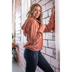 Easel Rust Mineral Wash Pullover