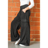 Black Wide Leg Cargo Sweats