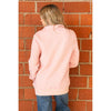 Light Pink Diamond Quilted Pullover