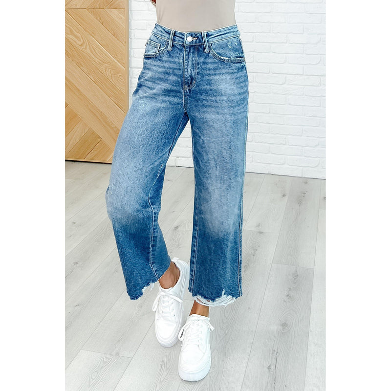 JB Megan High Rise Rigid Magic Wide Leg Crop Jeans (0-24W)