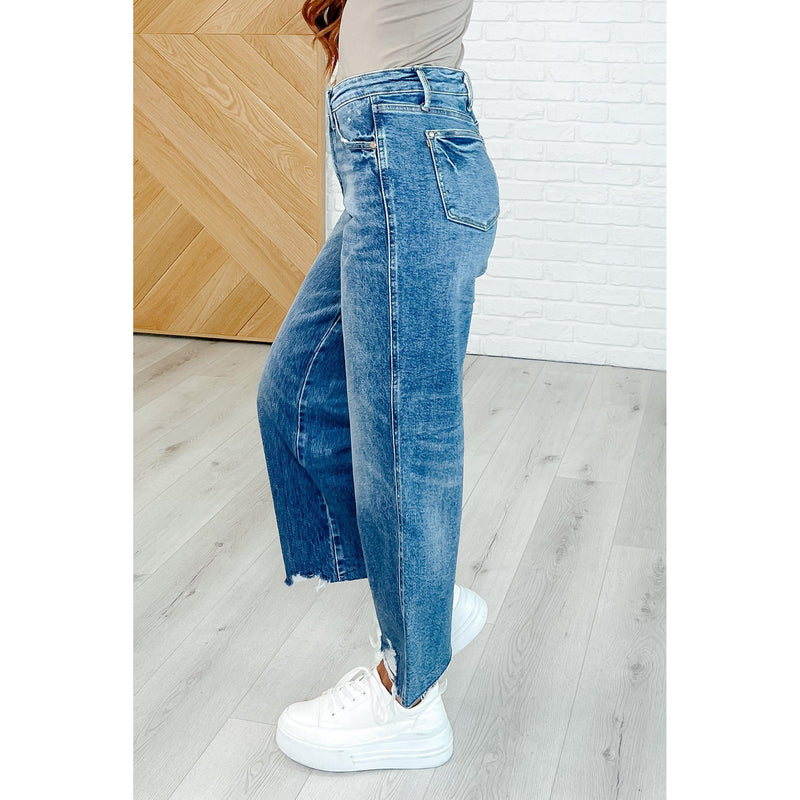 JB Megan High Rise Rigid Magic Wide Leg Crop Jeans (0-24W)