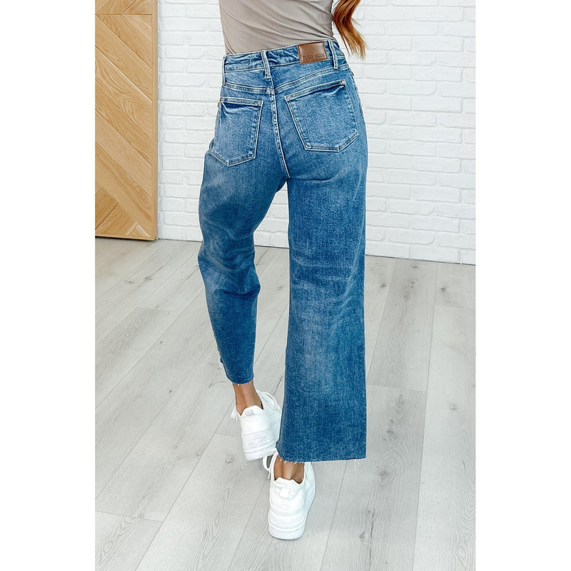JB Megan High Rise Rigid Magic Wide Leg Crop Jeans (0-24W)
