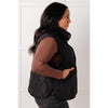 Layering Queen Quilted Puffer Vest in Black (S-3X)