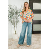Lei Me Down V-Neck Top (S-3X)