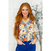 Less Concerned V-Neck Floral Blouse (S-XL)
