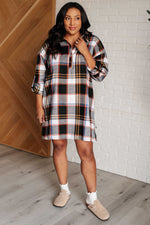 Make it Right Plaid Shirt Dress (S-3XL)