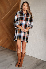 Make it Right Plaid Shirt Dress (S-3XL)