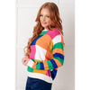 Manifesting Moment Checkered Color Block Sweater (S-XL)