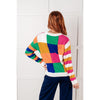 Manifesting Moment Checkered Color Block Sweater (S-XL)