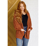 Maybe Monday Cardigan in Chestnut (S-3XL)