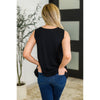 Mellow Muse Relaxed Knit Tank in Black (S-3X)