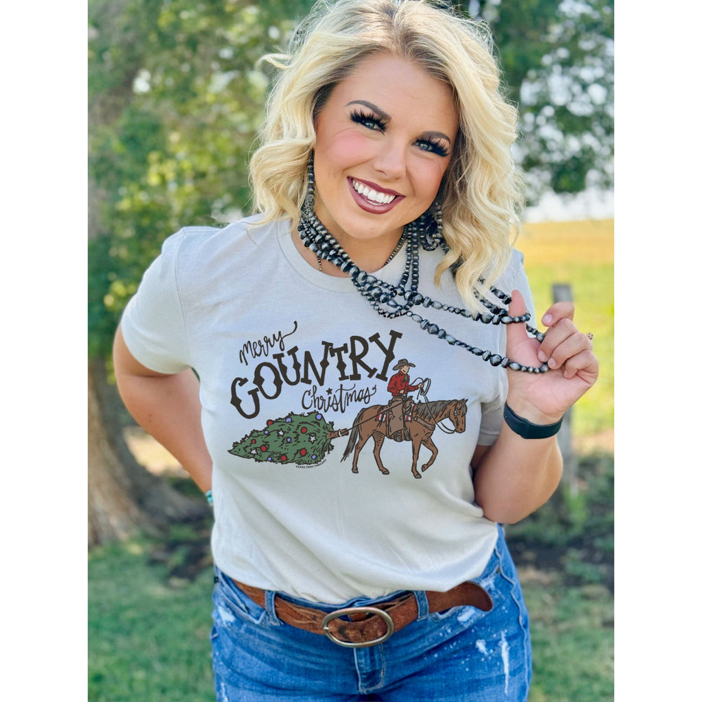 Merry Country Christmas Tee (XS-3XL)