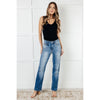 Judy Blue Nivea Vintage Wash Thermal Straight Jeans