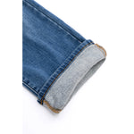 Judy Blue Nivea Vintage Wash Thermal Straight Jeans