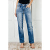 Judy Blue Nivea Vintage Wash Thermal Straight Jeans