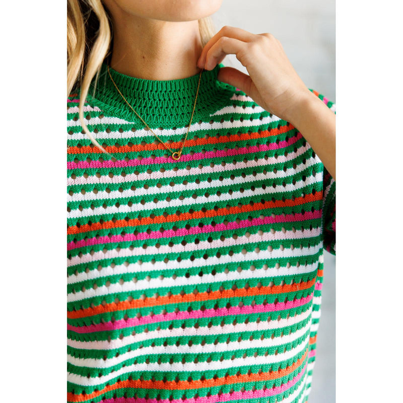 Our Situationship Knit Striped Top (S-3X)