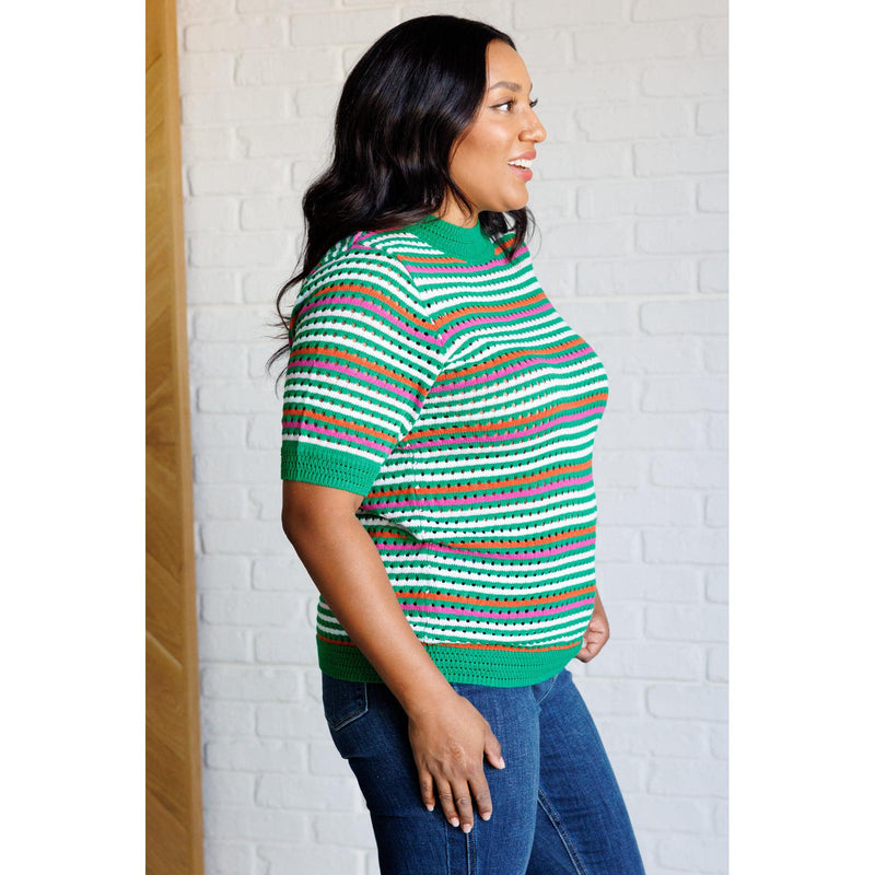 Our Situationship Knit Striped Top (S-3X)