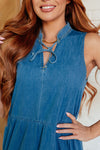 Perfect Choice Denim Maxi Dress (S-XL)