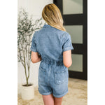 Pleasant and Relevant Denim Romper (S-XL)