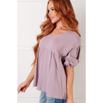 Pleasantly Perfect Bubble Sleeve Peasant Blouse (S-3X)