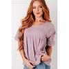 Pleasantly Perfect Bubble Sleeve Peasant Blouse (S-3X)