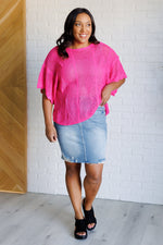 Rather Eventful Open Knit Top (S-3X)