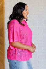 Rather Eventful Open Knit Top (S-3X)