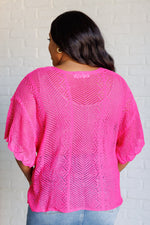 Rather Eventful Open Knit Top (S-3X)