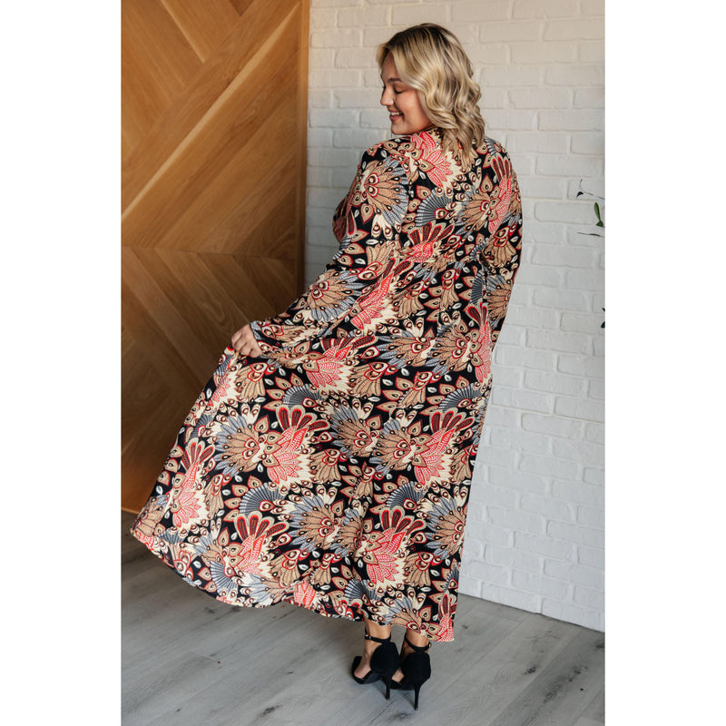 Send it Over Faux Wrap Maxi Dress (S-3X)