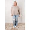 Simply Basic Ribbed Hacci Sweater in H Mocha (S-3X)