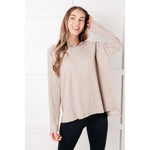 Simply Basic Ribbed Hacci Sweater in H Mocha (S-3X)