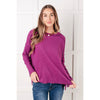 Simply Basic Ribbed Hacci Sweater in Light Plum (S-3X)