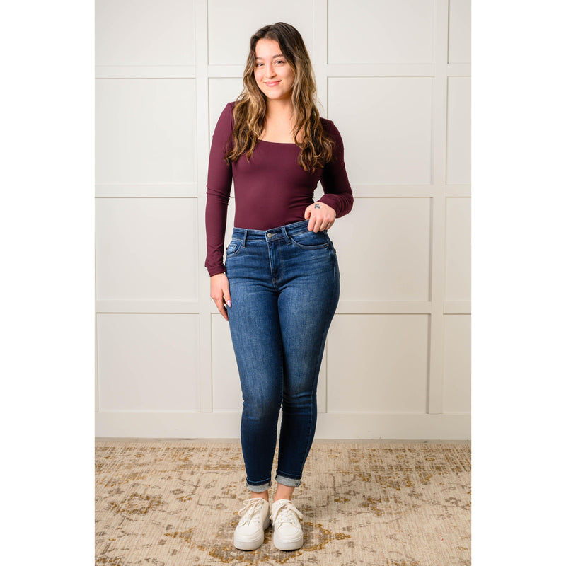 Skylar Mid Rise Thermal Vintage Skinny Jean (0-24W)