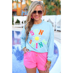 Sunshine Sequin Patch Pullover (S-XL)