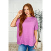 The Layback Relaxed Basic Tee in Hot Magenta (S-3X)