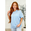 The Layback Relaxed Basic Tee in Light Blue (S-3X)
