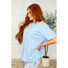 The Layback Relaxed Basic Tee in Light Blue (S-3X)