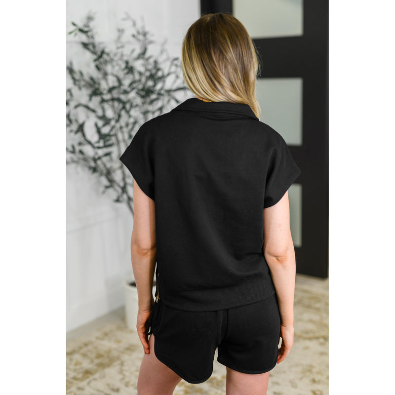 Twenty Four Karat Half Zip Top and Shorts Set (S-XL)