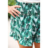 {PREORDER} Sunny Strolls High Waisted Shorts in Palm Leaf (S-3XL)