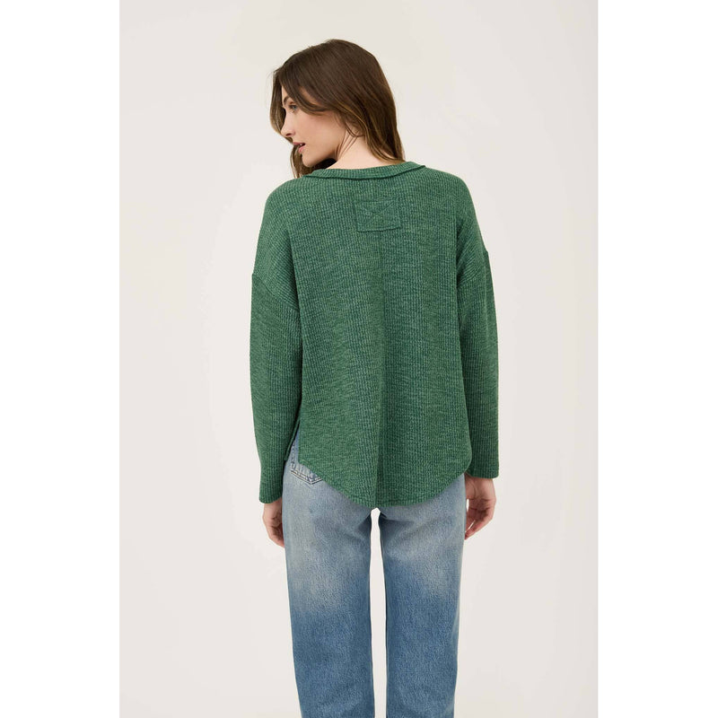 Hunter Green Henley Top