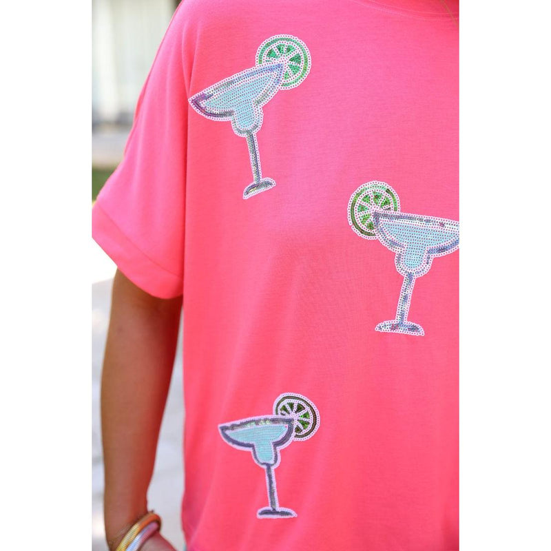 Margaritaville Sequin Patch Top (S-XL)