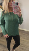 Hunter Green Henley Top